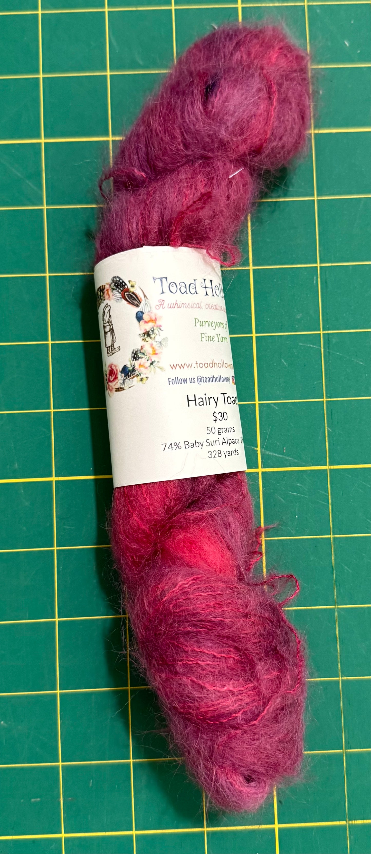 RED - Hand Dyed Yarn, Toad Hollow yarns