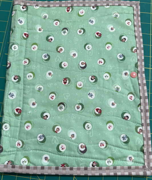 GREEN CIRCLES RED RIDING HOOD Project Bags - Toad Hollow Bags