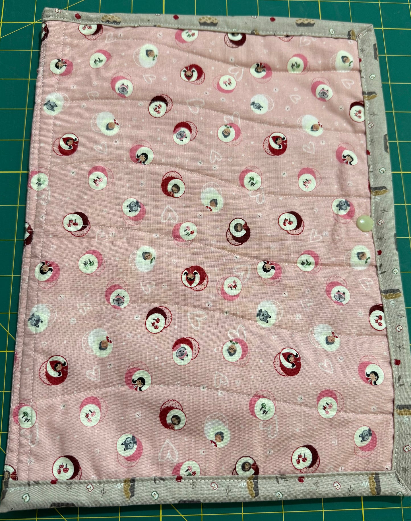 PINK CIRCLES RED RIDING HOOD Project Bags - Toad Hollow Bags