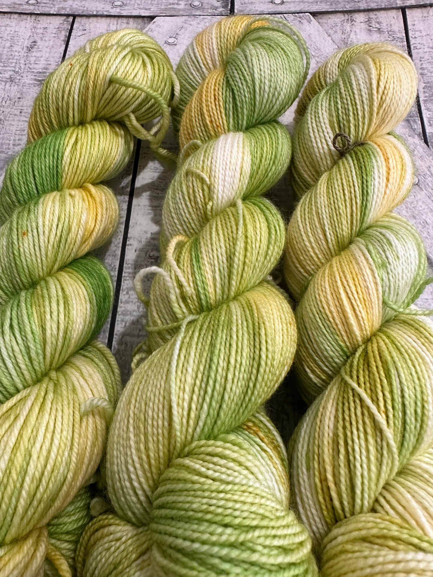 DANDY LIONS from our Ostara Collection, Hand Dyed Superwash Merino Yarn,Toad Hollow Yarns