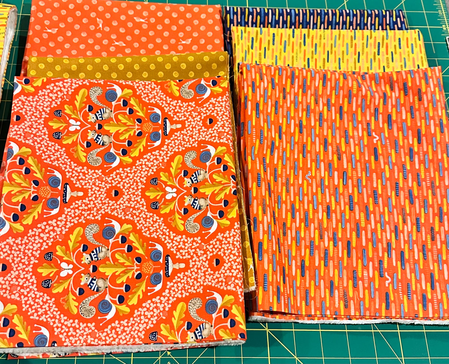 SWEET OAK ONE YARD BUNDLE (6 Yds) By Pear Studios, 100% Cotton, Toad Hollow Fabrics