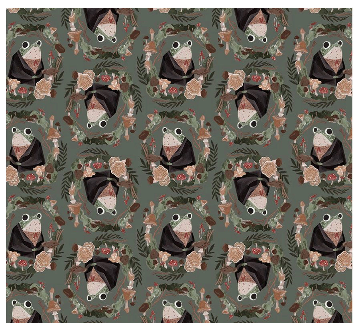 FRIENDLY FROGS by Rae Ritchie for Dear Stella, 100% Cotton, Toad Hollow Fabrics