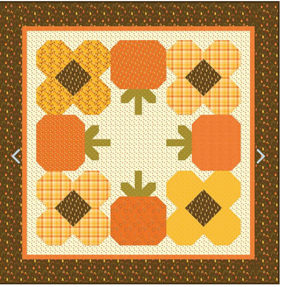PUMPKIN PARADE QUILT PATTERN by Sandy Gervais for Riley Blake Designs, Toad Hollow Fabrics