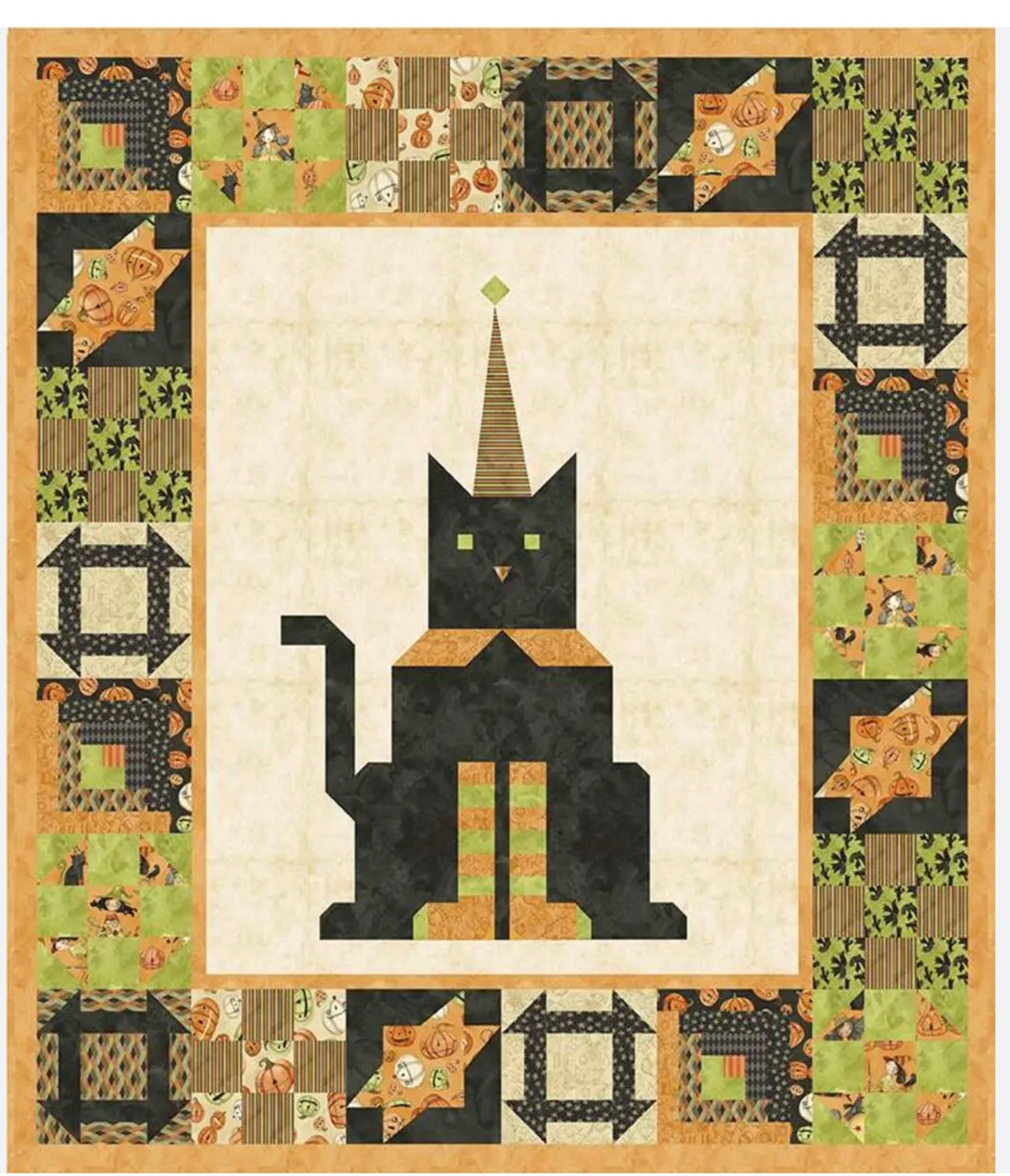 PURRFECT HALLOWEEN BOXED QUILT KIT by Teresa Kogut for Riley Blake Designs, Toad Hollow Fabrics