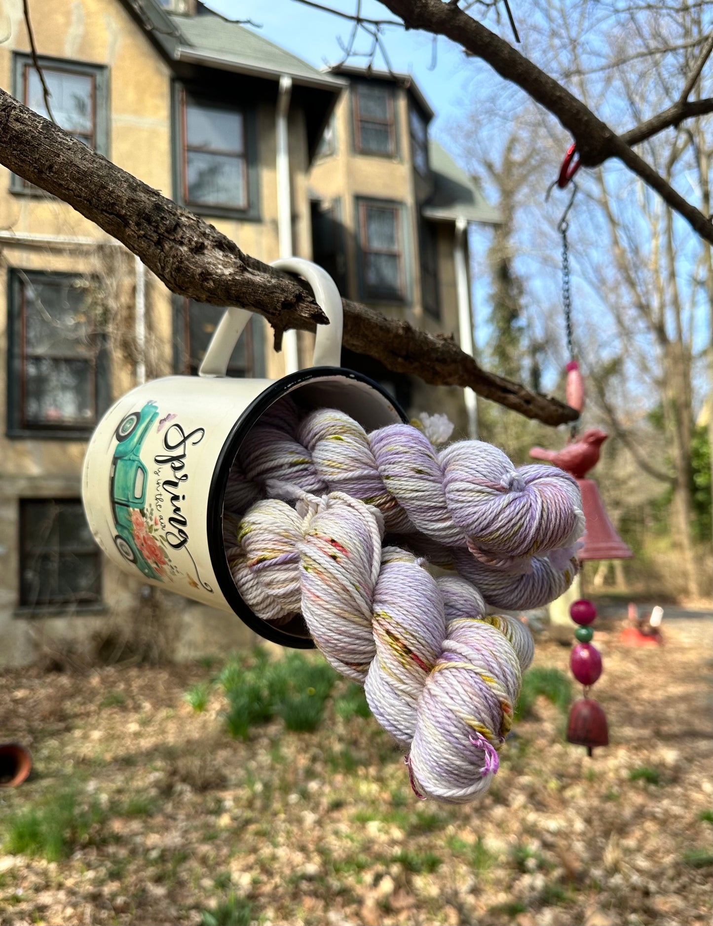 WHIMS OF WISTERIA from our Secret Gardens Collection, Hand Dyed Superwash Merino Yarn,Toad Hollow Yarns