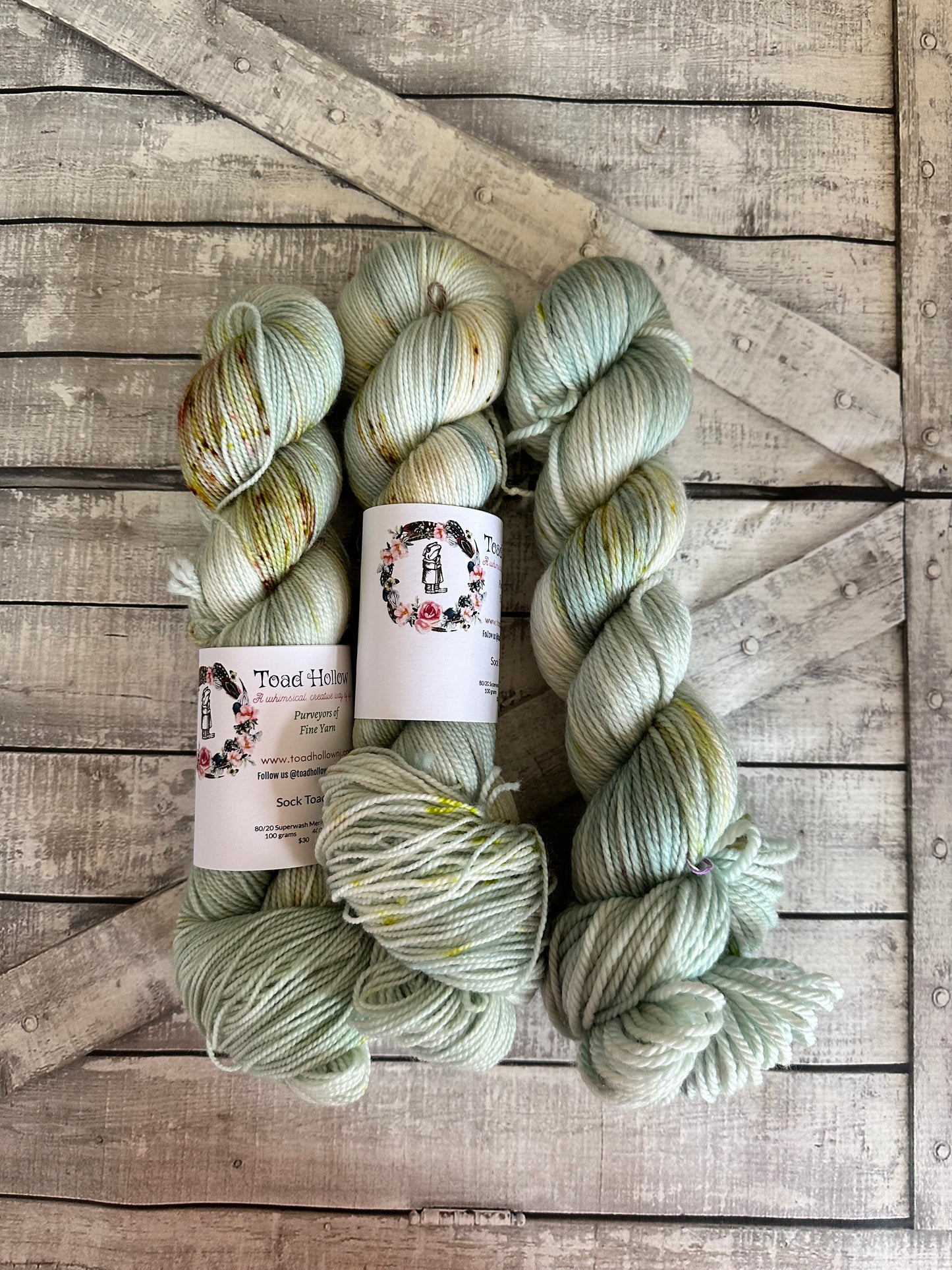 WANDERING PATHS from our Secret Gardens Collection, Hand Dyed Superwash Merino Yarn,Toad Hollow Yarns