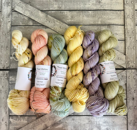 SECRET GARDENS Mini Skein collection, Toad Hollow Yarns