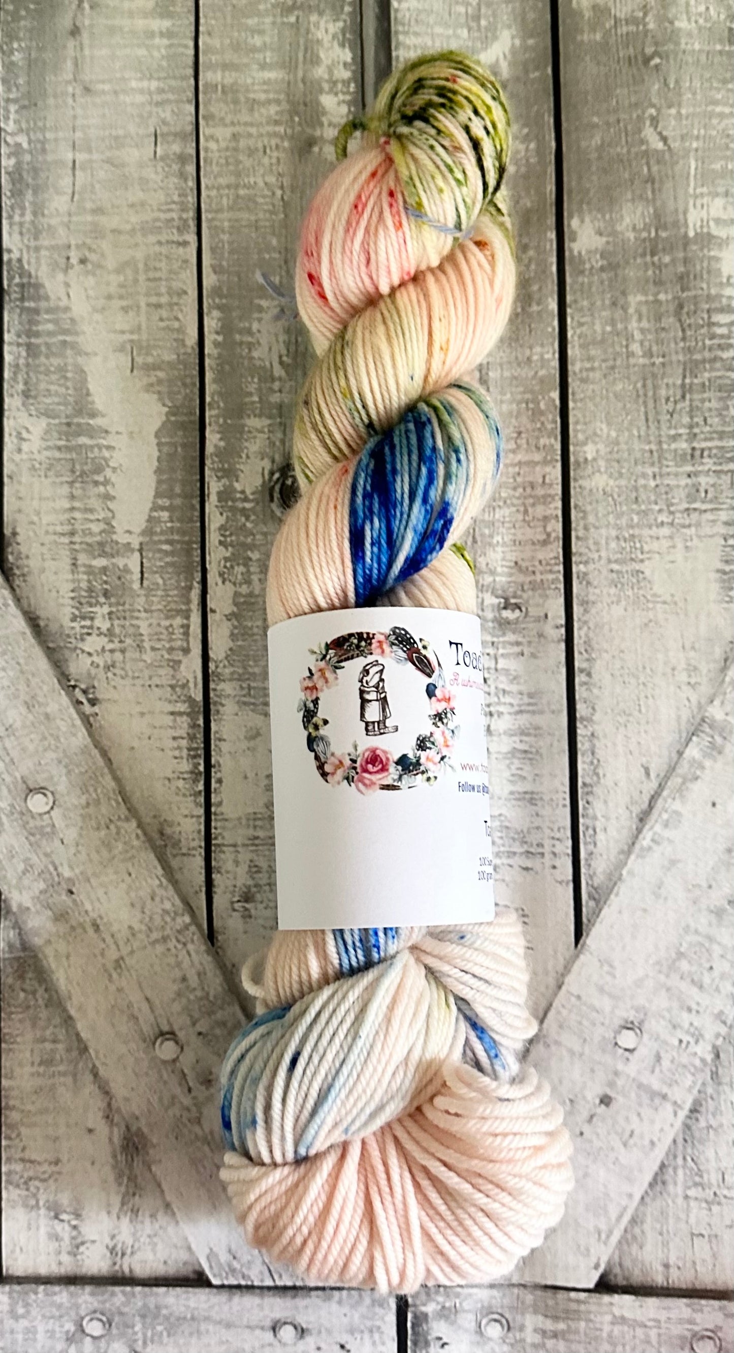 Flora, Fauna & Merryweather - APRIL DISNEY YARN OF THE MONTH CLUB, Hand Dyed Superwash Merino Yarn,Toad Hollow Yarns