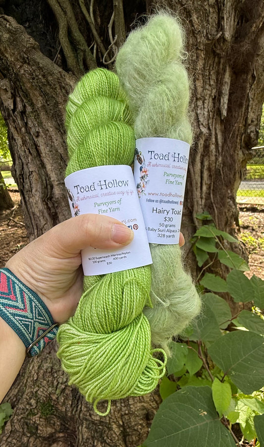 INTO THE WOODS - Hand Dyed Yarn, Toad Hollow yarns