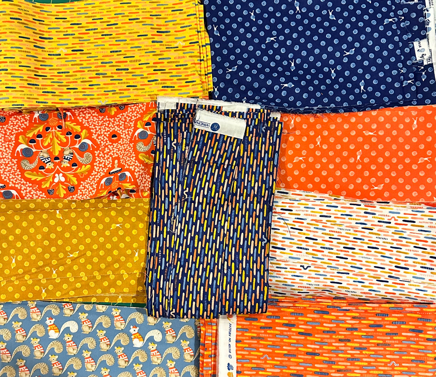 SWEET OAK SCRAPS (strips) By Pear Studios, 100% Cotton, Toad Hollow Fabrics
