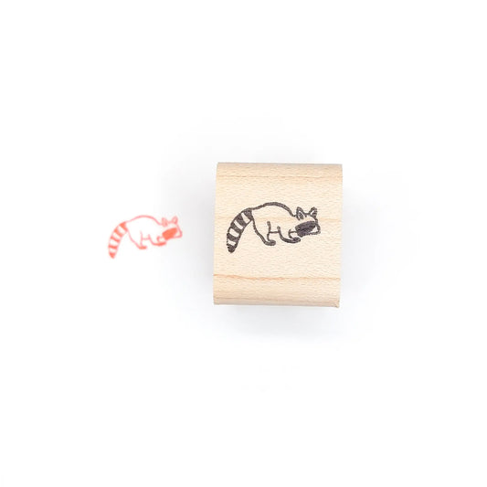 MINIATURE RACCOON rubber stamp, Peppercorn Paper, The Olde Curiosity Shoppe
