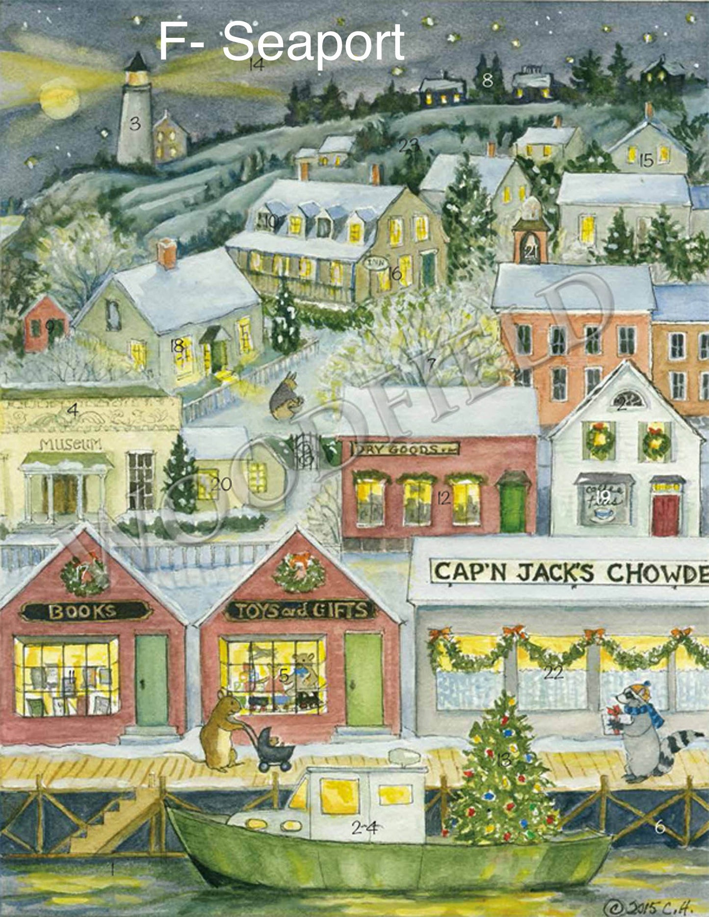 PAPER ADVENT CALENDAR from Woodfield Press
