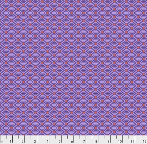 HEXY - FIRE FISH - True Colors by Tula Pink, 100% Cotton, Toad Hollow Fabrics