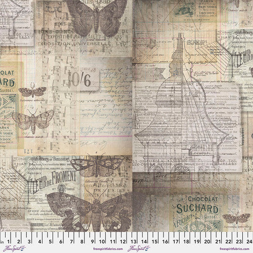 Tim Holtz CANVAS -Melange - by Free Spirit Fabrics- 100% Cotton, Toad Hollow Fabrics