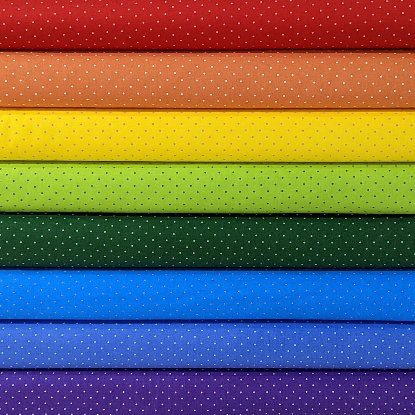 TINY DOTS FAT QUARTER by Tula Pink, FAT QUARTER BUNDLE, 100% Cotton, Toad Hollow Fabrics