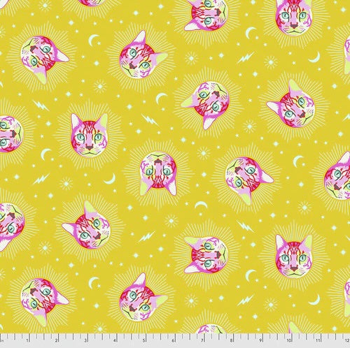 CHESHIRE - WONDER - Curiouser and Curiouser by Tula Pink, Alice in Wonderland, 100% Cotton, Toad Hollow Fabrics