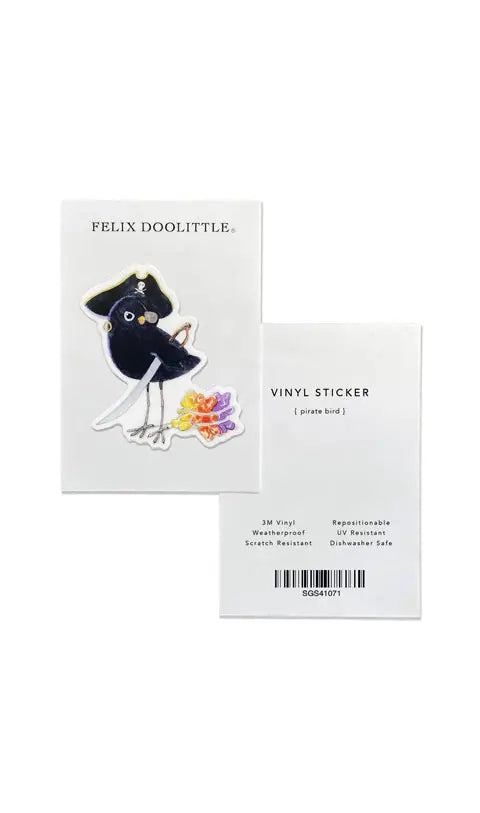 PIRATE BIRD Vinyl Sticker
