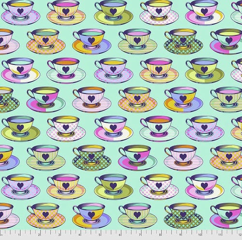 TEA TIME - DAYDREAM - Curiouser and Curiouser by Tula Pink, Alice in Wonderland, 100% Cotton, Toad Hollow Fabrics