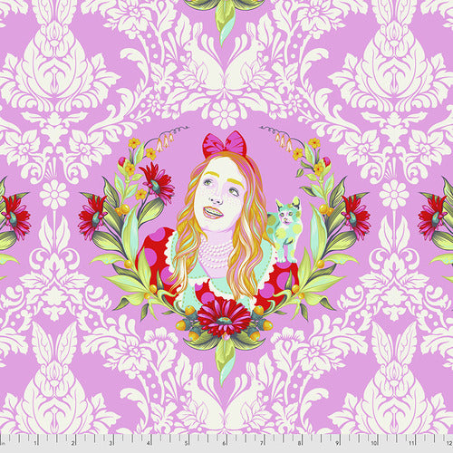 ALICE - WONDER - Curiouser and Curiouser by Tula Pink, Alice in Wonderland, 100% Cotton, Toad Hollow Fabrics