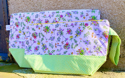 FROM THE HEART Floral Knitting Project Bag, Anita Jeram Bag