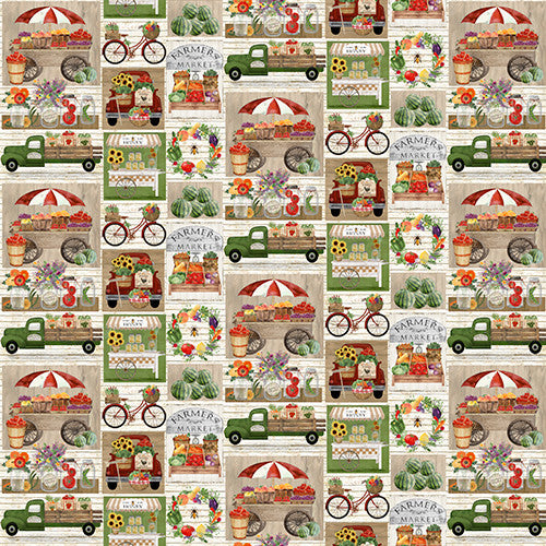 MARKET PATCH from Locally Grown by Beth Albert for 3 Wishes, Toad Hollow Fabrics