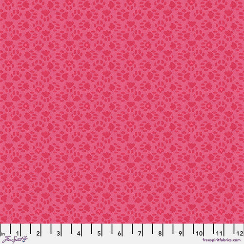 PAW PAW Pink from HERE KITTY KITTY by Cori Dantini, 100% Cotton, Toad Hollow Fabrics