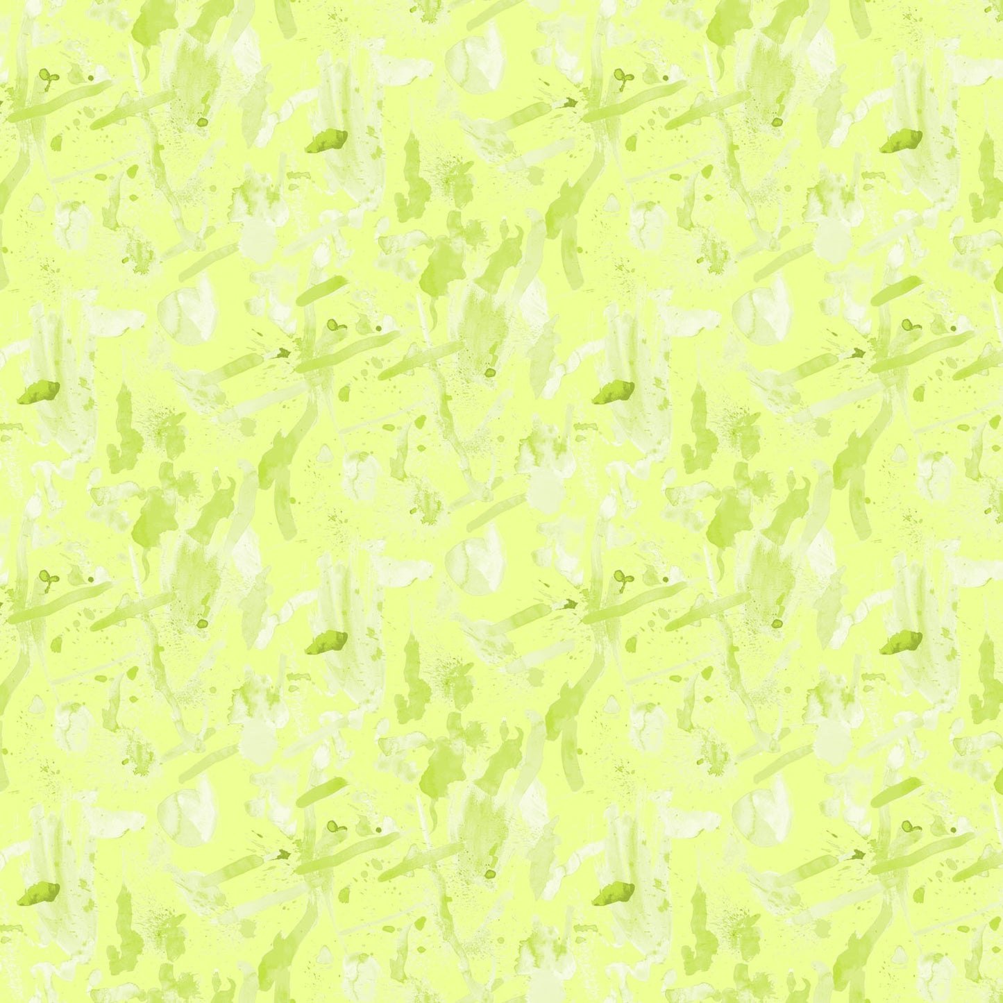 PAINT SPLATTER SUPPLIES Light Lime - ART CLUB by Anita Jarem, 100% Cotton, Toad Hollow Fabrics