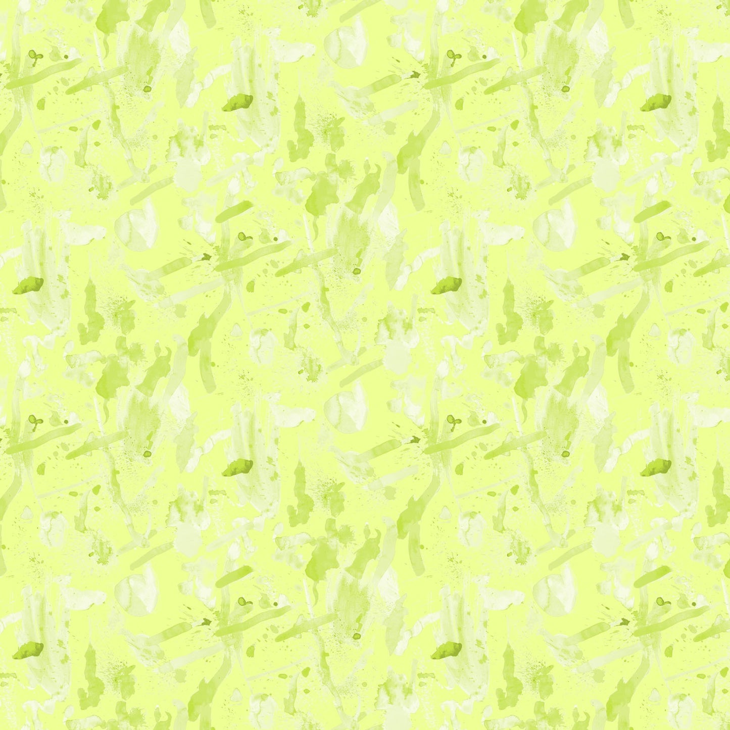 PAINT SPLATTER SUPPLIES Light Lime - ART CLUB by Anita Jarem, 100% Cotton, Toad Hollow Fabrics