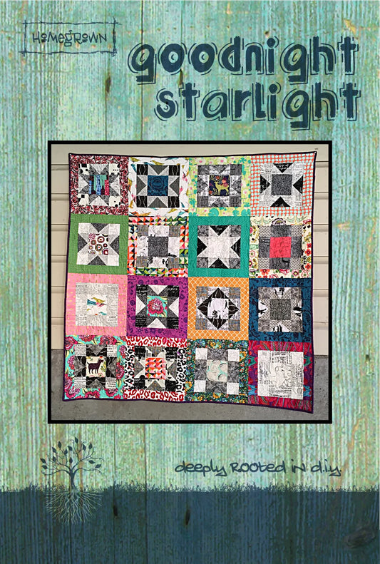 GOODNIGHT STARLIGHT QUILT PATTERN from Villa Rosa Designs, Toad Hollow Fabrics
