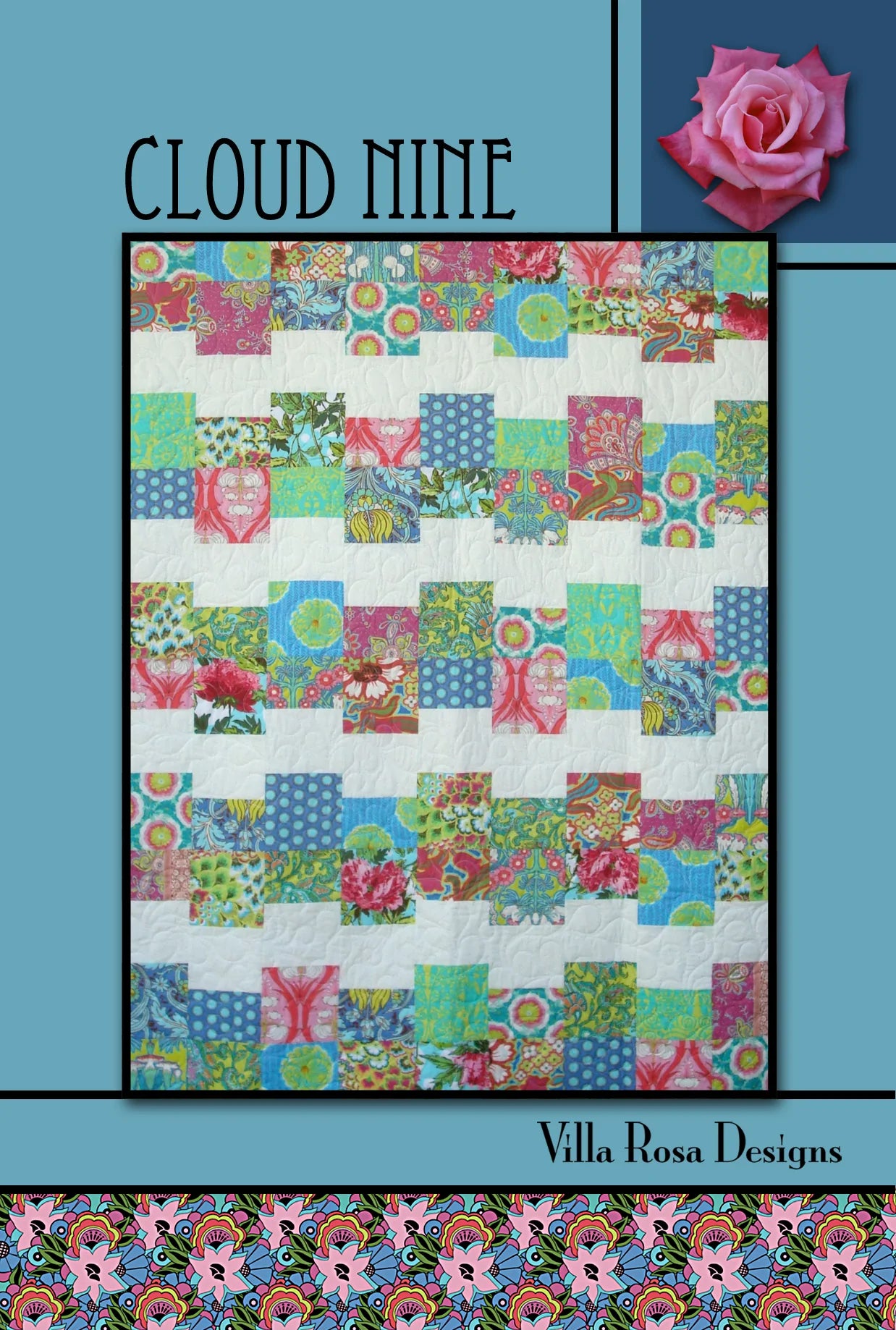 CLOUD NINE QUILT PATTERN from Villa Rosa Designs, Toad Hollow Fabrics