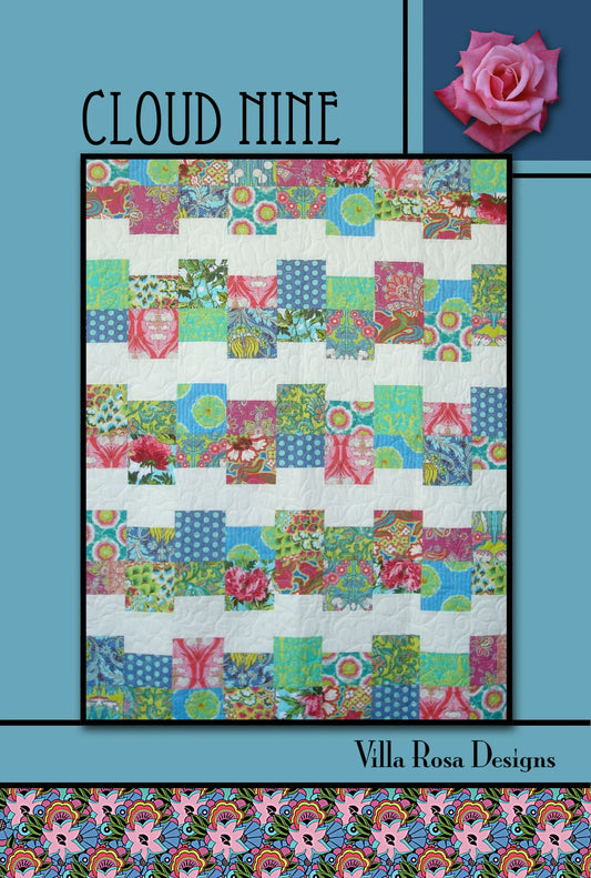 CLOUD NINE QUILT PATTERN from Villa Rosa Designs, Toad Hollow Fabrics