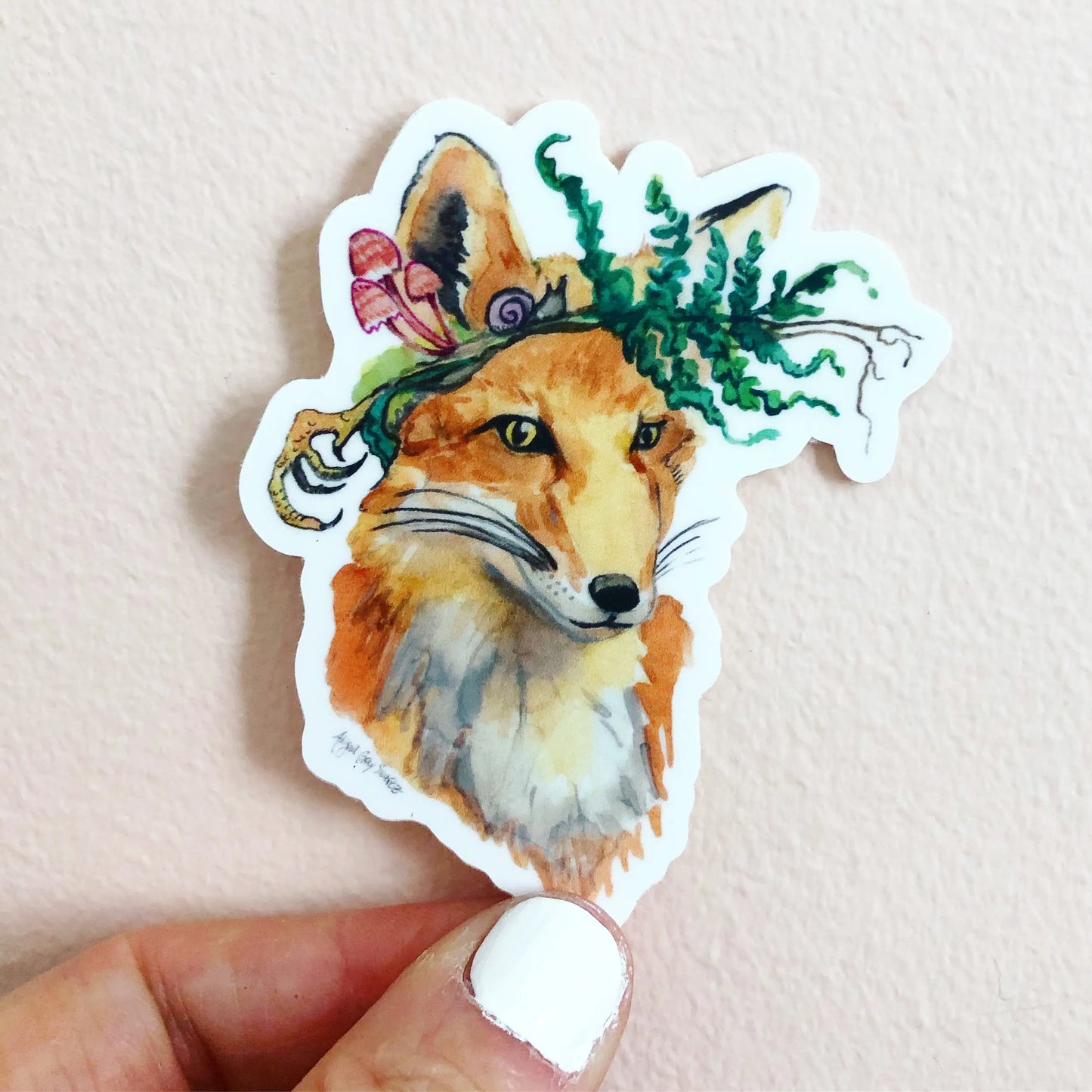 FORAGING FOX Vinyl Sticker