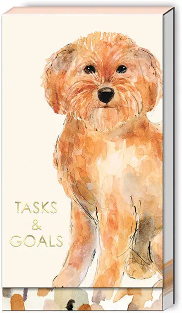 GOLDEN DOODLE Long Fold Over Notepad