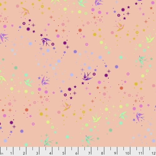 FAIRY DUST SHERBET - True Colors by Tula Pink, 100% Cotton, Toad Hollow Fabrics