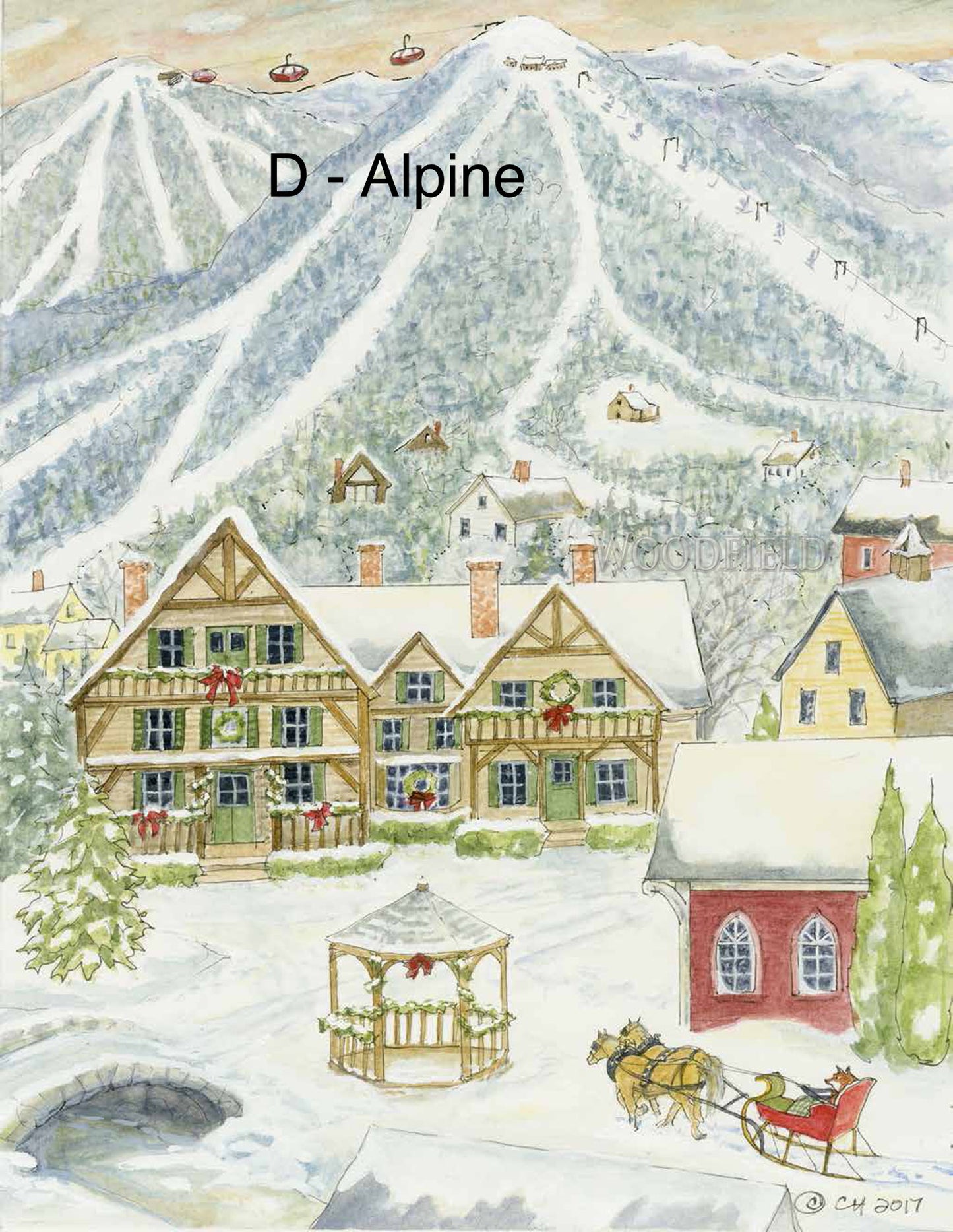 PAPER ADVENT CALENDAR from Woodfield Press