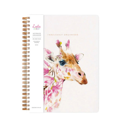 WIRE BOUND GIRAFFE NOTEBOOK/PLANNER/JOURNAL