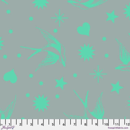 SPIRIT - NEON FAIRY FLAKES from NEON TRUE COLORS COLLECTION by Tula Pink, 100% Cotton, Toad Hollow Fabrics