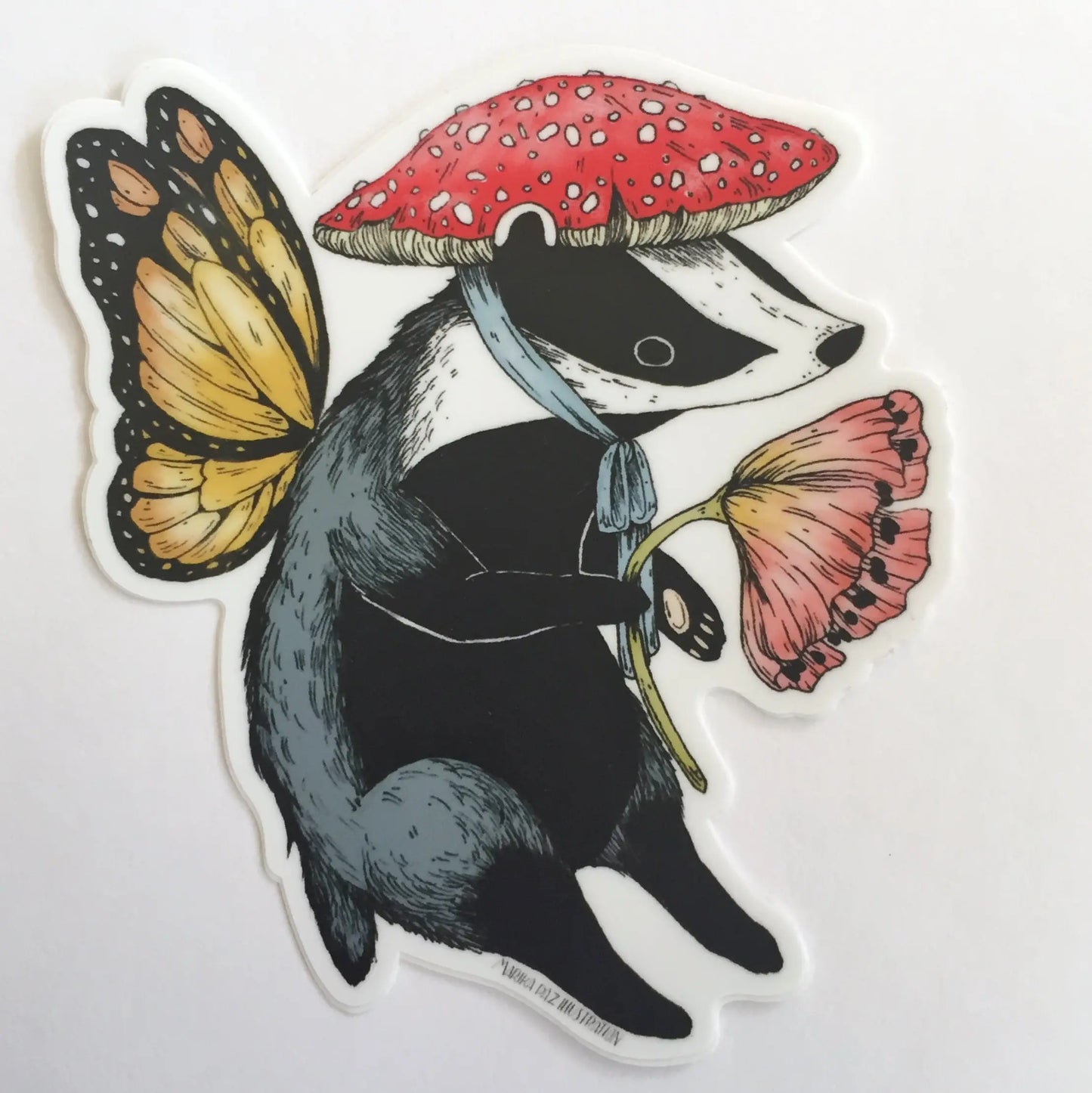 BADGER FAIRY Vinyl Sticker