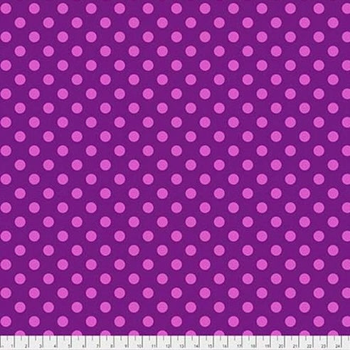 POM POMS FOXGLOVE - True Colors by Tula Pink, 100% Cotton, Toad Hollow Fabrics