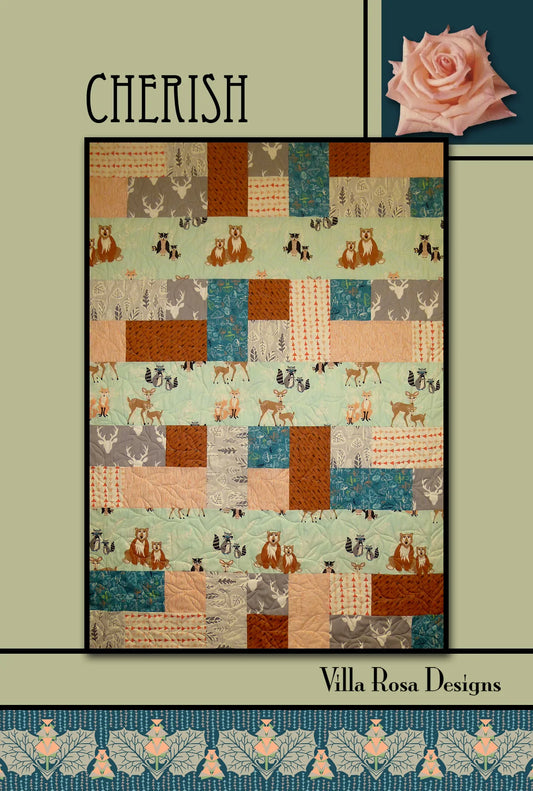 CHERISH QUILT PATTERN from Villa Rosa Designs, Toad Hollow Fabrics