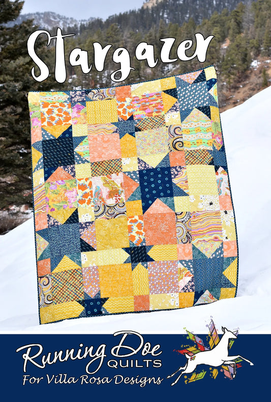 STARGAZER QUILT PATTERN from Villa Rosa Designs, Toad Hollow Fabrics