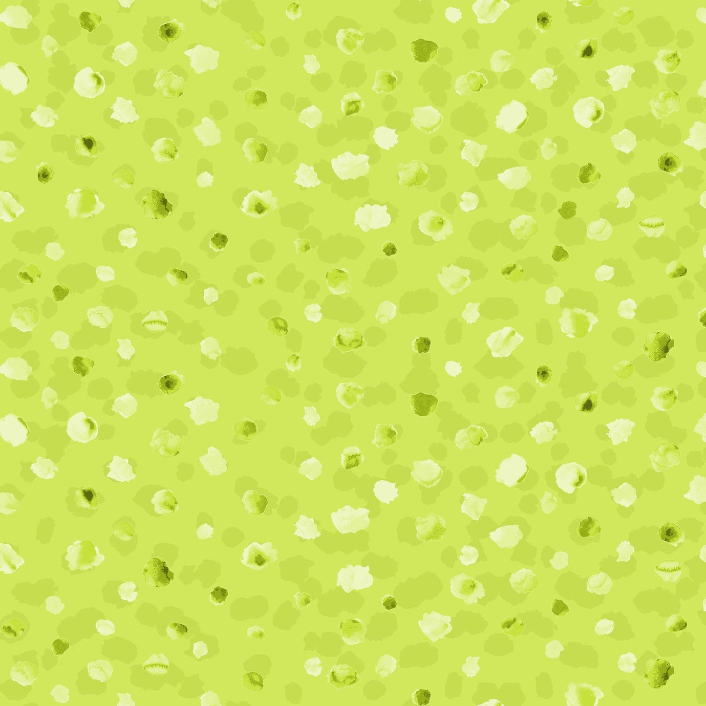 DOTS Dark Lime - ART CLUB by Anita Jarem, 100% Cotton, Toad Hollow Fabrics