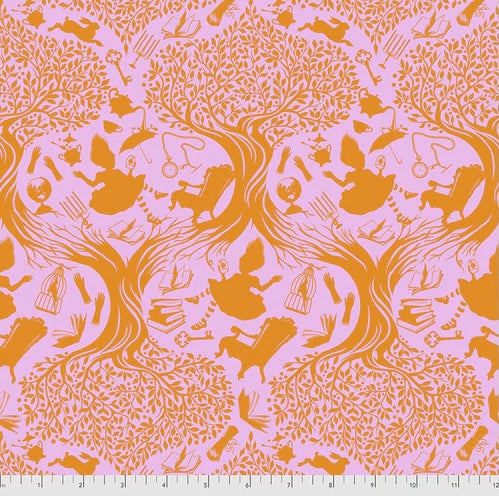 DOWN THE RABBIT HOLE - WONDER - Curiouser and Curiouser by Tula Pink, Alice in Wonderland, 100% Cotton, Toad Hollow Fabrics