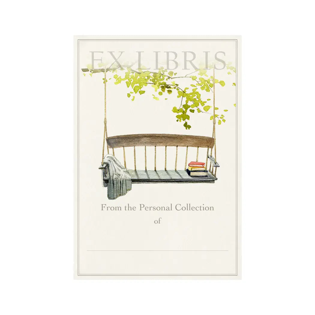 SWINGING BENCH Bookplates from Felix Doolittle