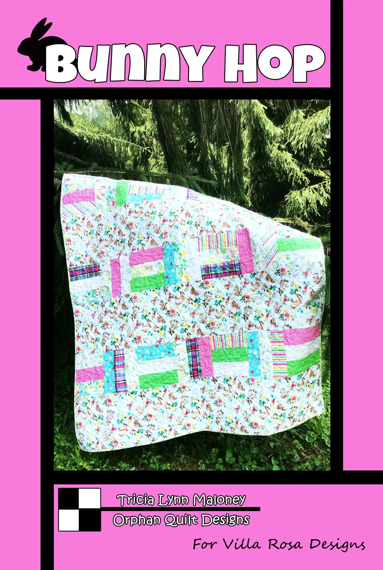 BUNNY HOP QUILT PATTERN from Villa Rosa Designs, Toad Hollow Fabrics