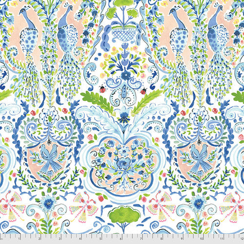 PEACOCK - MULTI from the LADYBIRD Collection by Dena Designs, 100% Cotton, Toad Hollow Fabrics