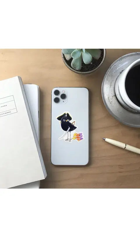 PIRATE BIRD Vinyl Sticker