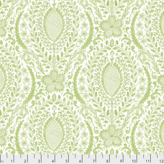 BALLARAT MEDALLION GREEN - from Adelaide Grove by Dena Designs - by Free Spirit Fabrics- 100% Cotton, Toad Hollow Fabrics