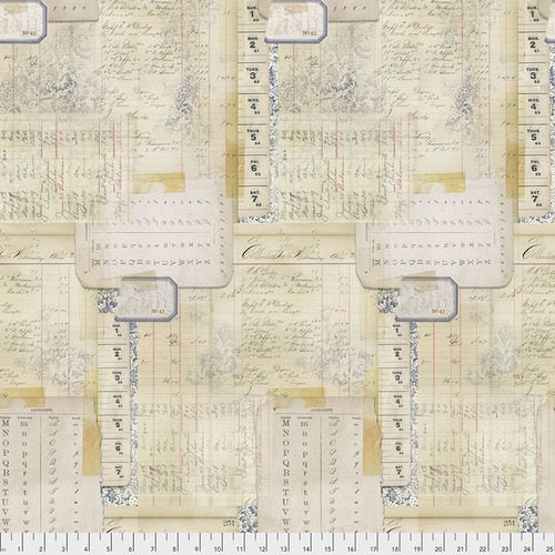 CALENDAR MULTI - from Tim Holtz Eclectic Elements line - by Free Spirit Fabrics- 100% Cotton, Toad Hollow Fabrics