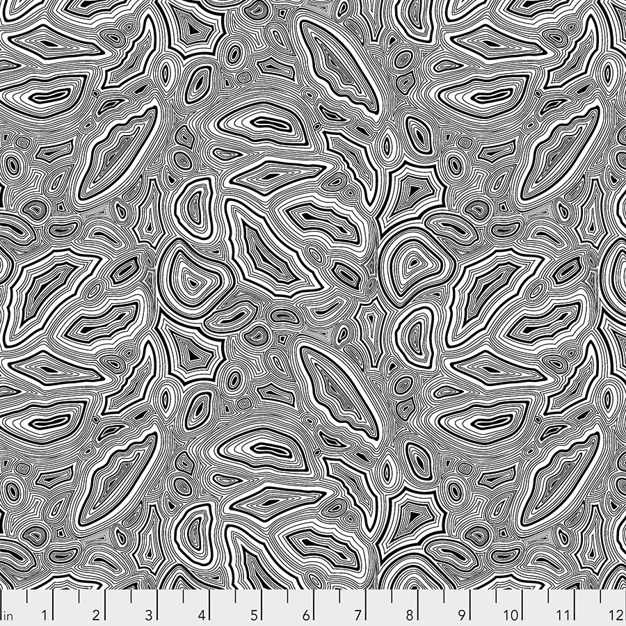 MINERAL PAPER - Linework by Tula Pink, 100% Cotton, Toad Hollow Fabric